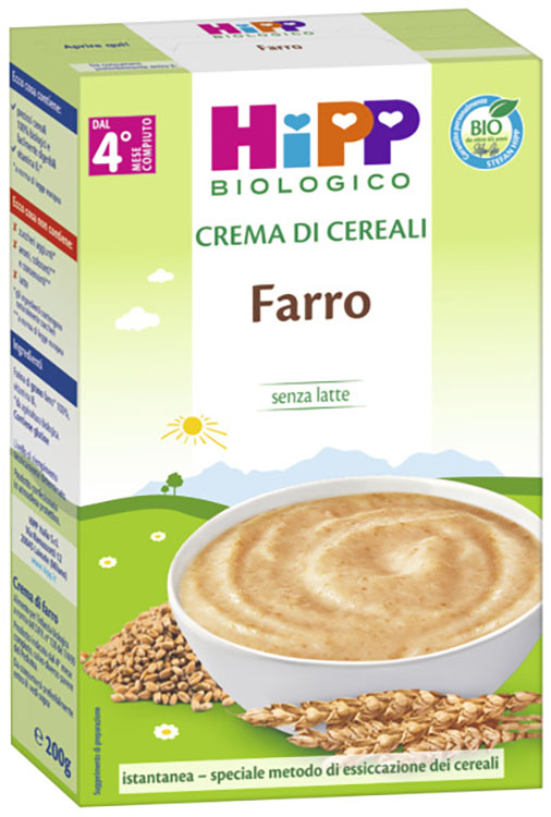 HIPP BIO CREMA CEREALI FARRO 200 G - Luckyfarma.it