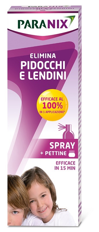 TRATTAMENTO PIDOCCHI E LENDINI PARANIX SPRAY 100 ML + PETTINE - Luckyfarma.it