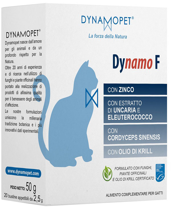 DYNAMO F GATTI 20 BUSTINE APPETIBILI DA 2,5 G - Luckyfarma.it