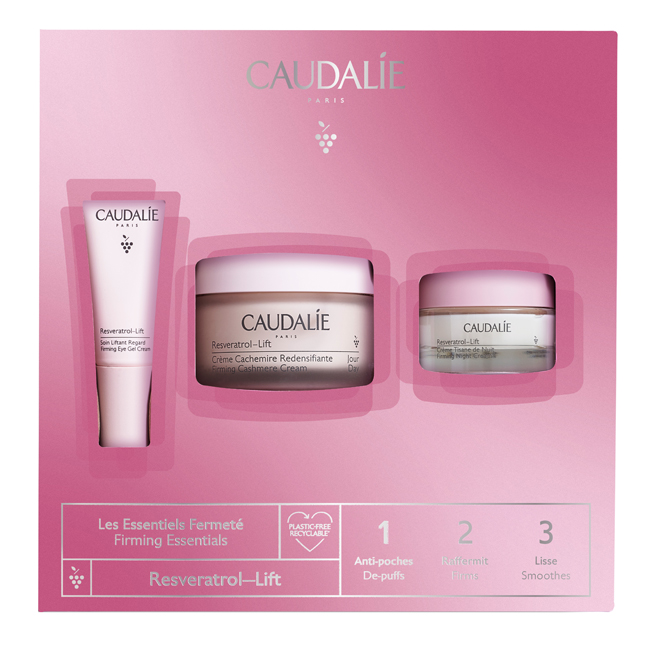 RESVERATROL LIFT COFANETTO CASHMERE XMAS 2022 CREMA 50 ML + CREMA NOTTE 15 ML + CREMA OCCHI 5 ML - Luckyfarma.it