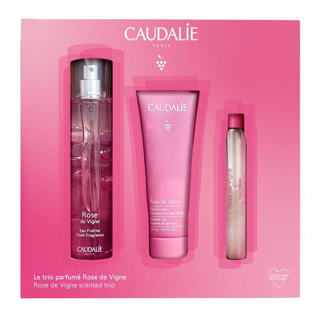 COFANETTO ROSE DE VIGNE 50 ML XMAS 2022 PROFUMO 50 ML + ROLL-ON 10 ML + GEL DOCCIA 50 ML - Luckyfarma.it