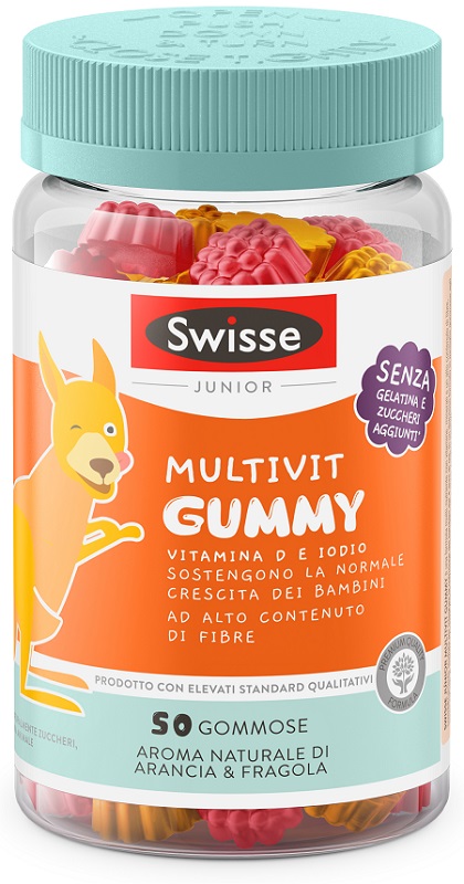 SWISSE JUNIOR MULTIVIT GUMMY 50 PASTIGLIE GOMMOSE - Luckyfarma.it