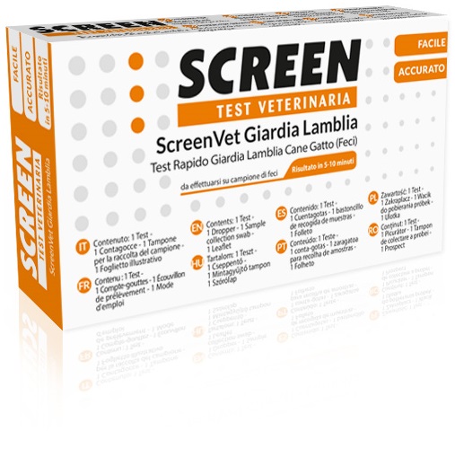 SCREENVET TEST RAPIDO GIARDIA LAMBLIA FECI CANE E GATTO - Luckyfarma.it