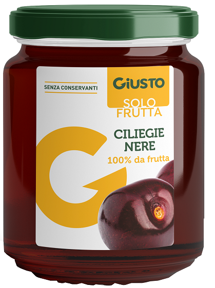 GIUSTO SOLO FRUTTA MARMELLATA CILIEGIE NERE 284 G - Luckyfarma.it