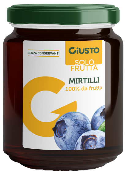 GIUSTO SOLO FRUTTA MARMELLATA MIRTILLI 284 G - Luckyfarma.it