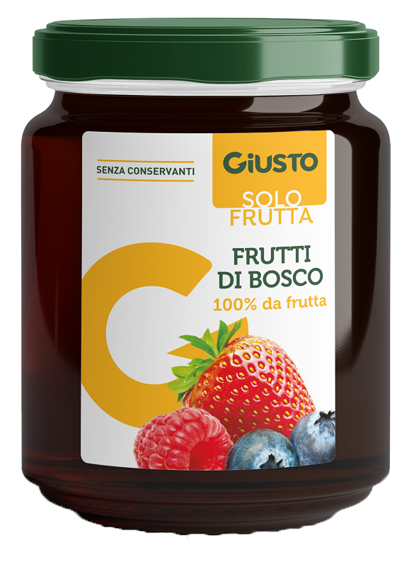 GIUSTO SOLO FRUTTA MARMELLATA FRUTTI ROSSI 284 G - Luckyfarma.it
