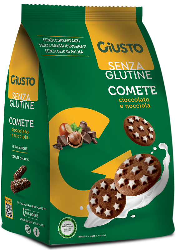 GIUSTO SENZA GLUTINE COMETE BISCOTTI 200 G - Luckyfarma.it
