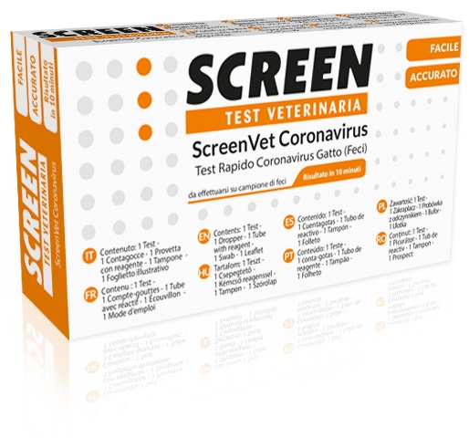 SCREENVET TEST RAPIDO VETERINARIA CORONAVIRUS FECI GATTO - Luckyfarma.it