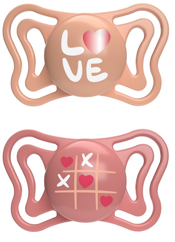 CHICCO SUCCHIETTO LIGHT ROSA SILICONE 16-36M 2 PEZZI - Luckyfarma.it