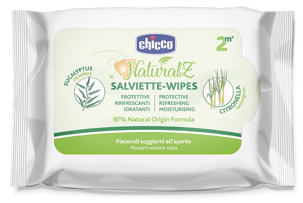 CHICCO ZANZA SALVIETTE NATURALE 20 PEZZI - Luckyfarma.it