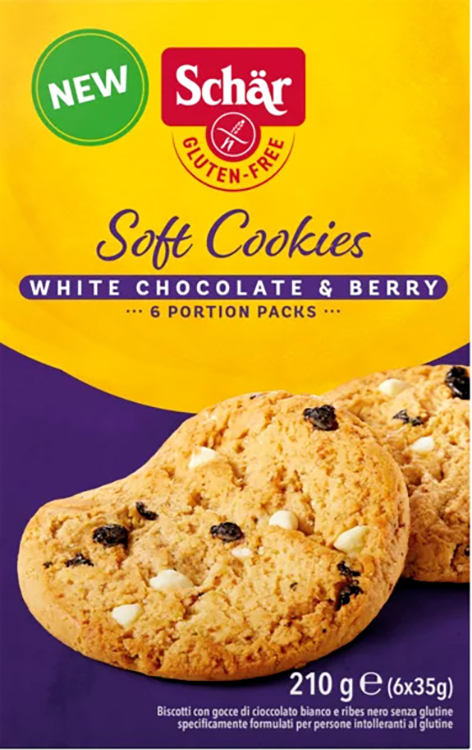 SCHAR SOFT COOKIE WHITE CHOCOLATE 210 G - Luckyfarma.it