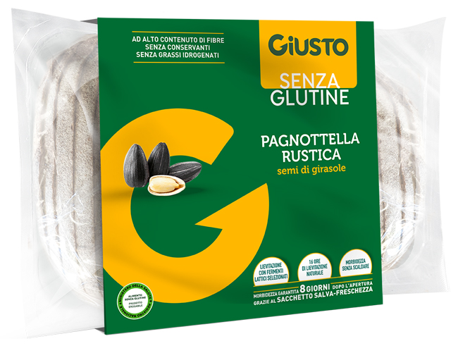 GIUSTO SENZA GLUTINE PAGNOTTELLA RUSTICA 320 G - Luckyfarma.it