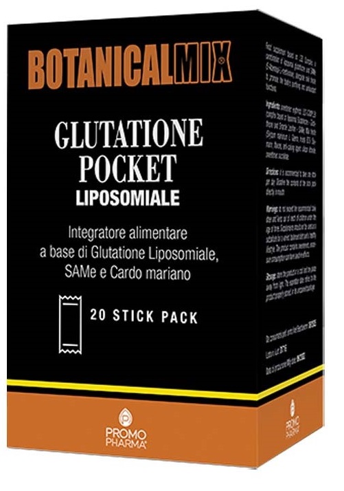 BOTANICALMIX GLUTATIONE POCKET LIPOSOMIALE 20 STICK DA 2 G - Luckyfarma.it