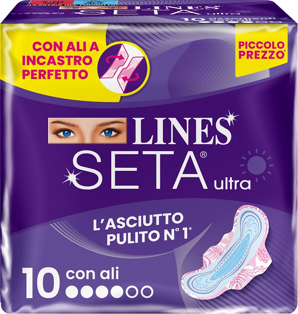 LINES SETA ULTRA ASSORBENTI ALI DWCT 10 PEZZI - Luckyfarma.it