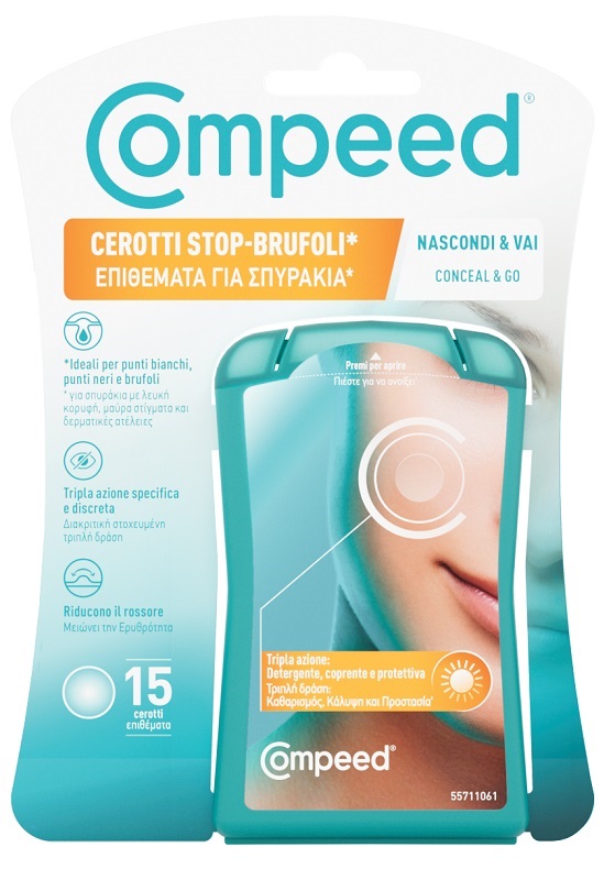COMPEED CEROTTI STOP BRUFOLI NASCONDI & VAI 15 PEZZI - Luckyfarma.it