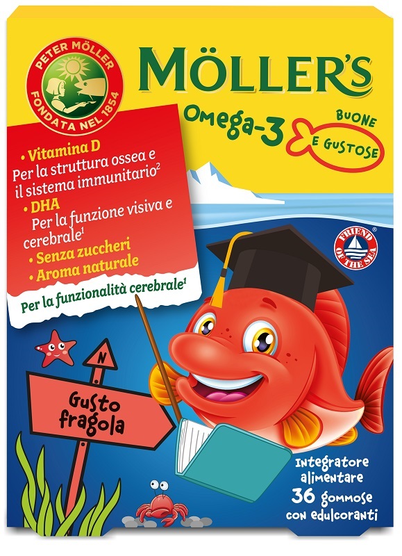 MOLLER'S OMEGA 3 JELLY FISH 36 GOMMOSE - Luckyfarma.it