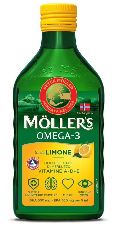 MOLLER'S OMEGA 3 OLIO LIMONE 250 ML - Luckyfarma.it